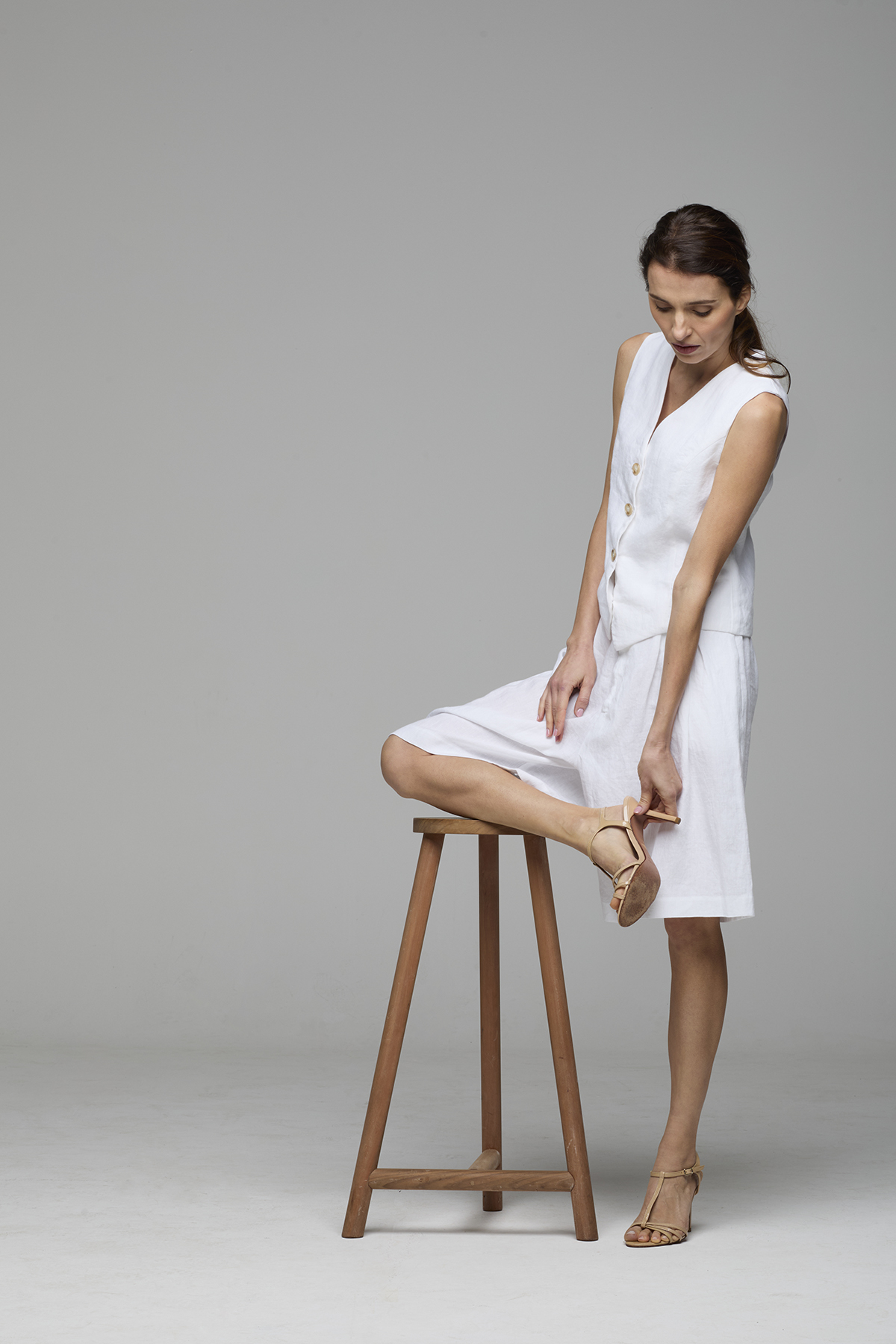 Bermuda in tela di lino